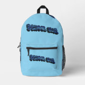 Sac À Dos Imprimé École Bluz-3DII (Recto)