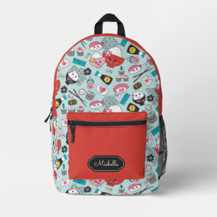 Sac À Dos Imprimé École Cute Kawaii Sushi