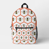 Sac À Dos Imprimé École d'apiculture de la ruche d'abeille miel (Recto)