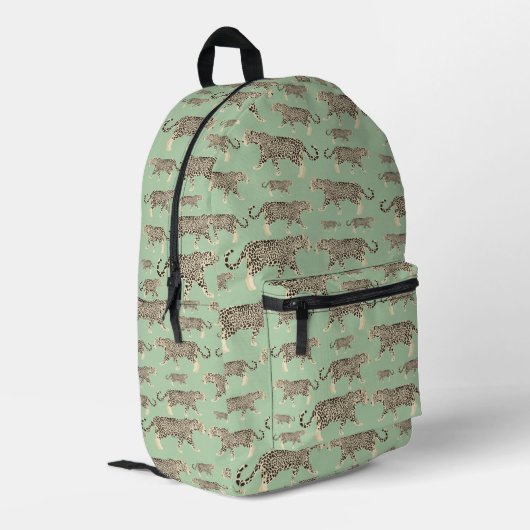 Sac À Dos Imprimé Ecole de Motif animalier Jungle Jaguar (Coin arrière gauche)