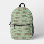 Sac À Dos Imprimé Ecole de Motif animalier Jungle Jaguar (Recto)