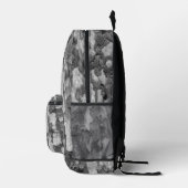 Sac À Dos Imprimé Écorce gris camo noir et blanc (Droite)