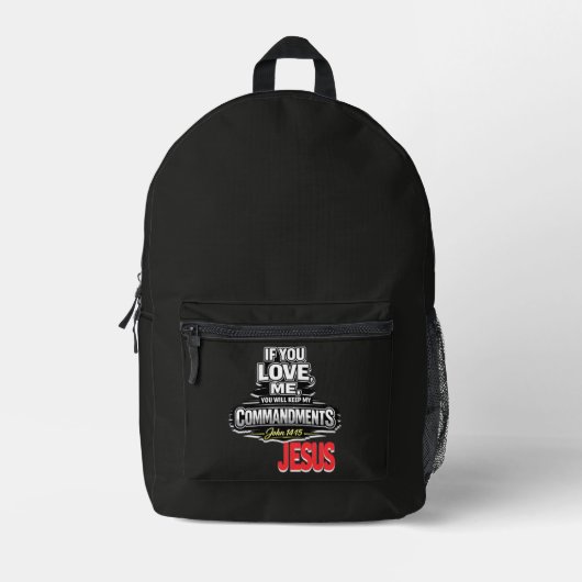 Sac À Dos Imprimé Écriture - JÉSUS (Recto)