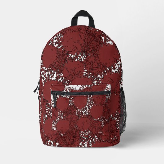 Sac À Dos Imprimé Edgy Grunge Backpack – Trendy & Bold (Recto)
