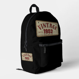 Sac À Dos Imprimé Édition limitée vintage 1952, toutes pièces d'orig