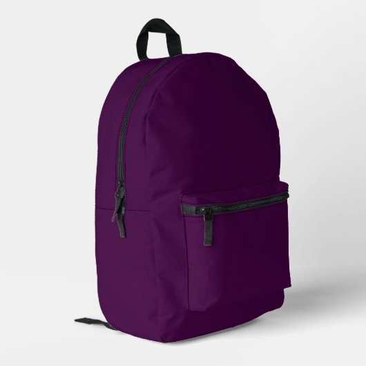 Sac À Dos Imprimé Eggplant Purple Solid (Coin arrière gauche)