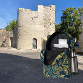 Sac À Dos Imprimé Élégance de Fleur d'Or