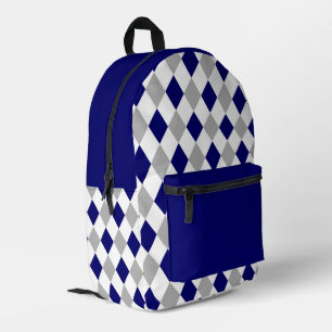 Sac À Dos Imprimé Élégance géométrique : Motif diamant