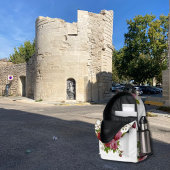Sac À Dos Imprimé Élégance Rose Vintage