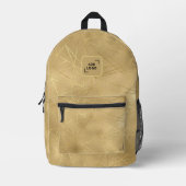 Sac À Dos Imprimé Élégant Abstrait Gold Motif Logo Entreprise (Recto)