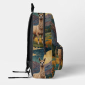 Sac À Dos Imprimé Élégant boho chic llama alpaca (Gauche)