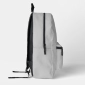 Sac À Dos Imprimé Élégant gris monogramme (Gauche)