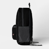 Sac À Dos Imprimé Élégant monogramme (Droite)