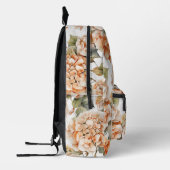 Sac À Dos Imprimé Élégant monogramme blanc vert orange floral boho (Gauche)