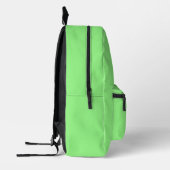 Sac À Dos Imprimé Élégant Monogramme Vert (Gauche)