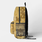 Sac À Dos Imprimé Elégant noeud celtique aux couleurs dorées. (Droite)