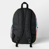 Sac À Dos Imprimé Elegant Pastel Rainbow Zebra Imprimer Ajouter Mono (Verso)