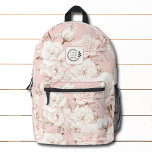 Sac À Dos Imprimé Élégant rose Floral Ajouter logo Entreprise<br><div class="desc">Elégant Pink Floral Ajouter Logo Corporate Backpack présente un élégant motif floral rose aquarelle avec votre logo d'entreprise personnalisé. Parfait pour les cadeaux d'entreprise,  l'école,  les sports,  la salle de gym,  les voyages et plus encore. Conçu par ©2024 Evco Studio www.zazzle.com/store/evcostudio</div>