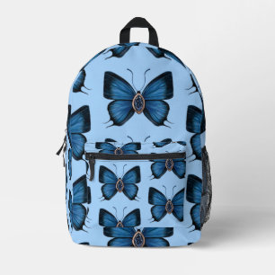 Sac À Dos Imprimé Élégant Septembre Blue Sapphire Butterfly Motif