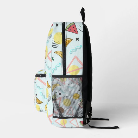 Sac À Dos Imprimé Elégant Tropical Summer Fruit Watermelon Bleu (Droite)