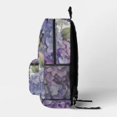 Sac À Dos Imprimé Elégante aquarelle bleu violet poussiéreuse (Droite)