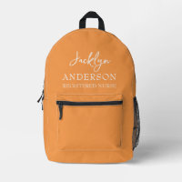 Élégante infirmière personnalisée orange