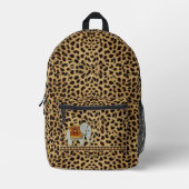 Sac À Dos Imprimé Elephant Walk Monogram Cheetah Imprimer ID390 (Recto)
