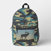 Sac à dos imprimé Elk et Camo (Recto)