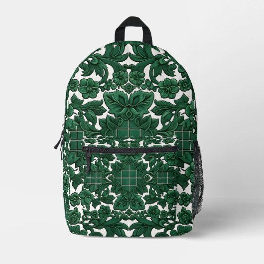 Sac À Dos Imprimé Emerald Bloom (Recto)