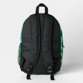 Sac À Dos Imprimé Emerald Green Gemstone Magical Mystical Trippy (Verso)