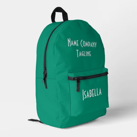 Sac À Dos Imprimé Émeraude moderne simple (Coin arrière gauche)