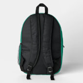 Sac À Dos Imprimé Émeraude moderne simple (Verso)