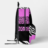 Sac À Dos Imprimé Empreinte de léopard, Zebra Print, Poster de anima (Gauche)