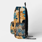 Sac À Dos Imprimé Empreinte de patte animal (Droite)