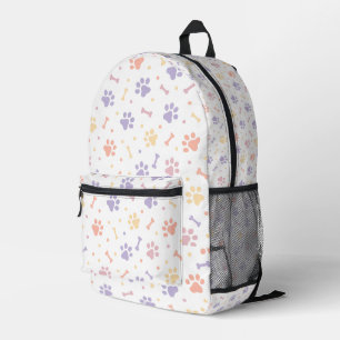 Sac À Dos Imprimé Empreinte de patte Cute Pastel