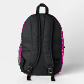 Sac à dos imprimé Empreinte de patte Pastel mignon (Verso)