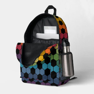 Sac À Dos Imprimé Empreinte Dégradante Terre Arc-en-ciel Soccer Ball