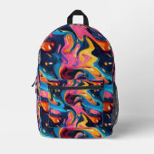 Sac À Dos Imprimé encre liquide Abstraite amusante (Recto)