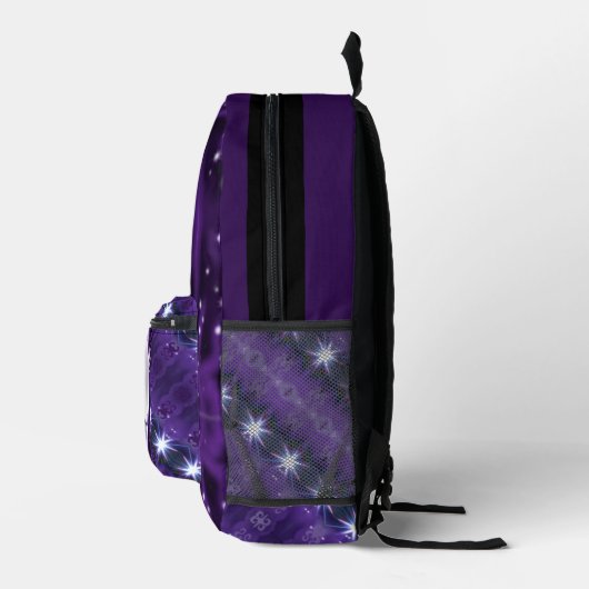 Sac À Dos Imprimé Enfant de lune violette (Droite)