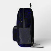 Sac À Dos Imprimé Enfants Blue Galaxy Space night Nom (Droite)