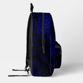 Sac À Dos Imprimé Enfants Blue Galaxy Space night Nom (Gauche)