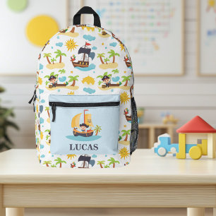 Sac À Dos Imprimé Enfants mignonette Personnalisé Motif de bateau pi