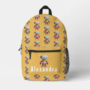 Sac À Dos Imprimé Enfants robots personnalisables