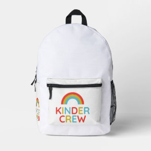 Sac À Dos Imprimé Équipage de maternelle Arc-en-ciel – Douce pastel