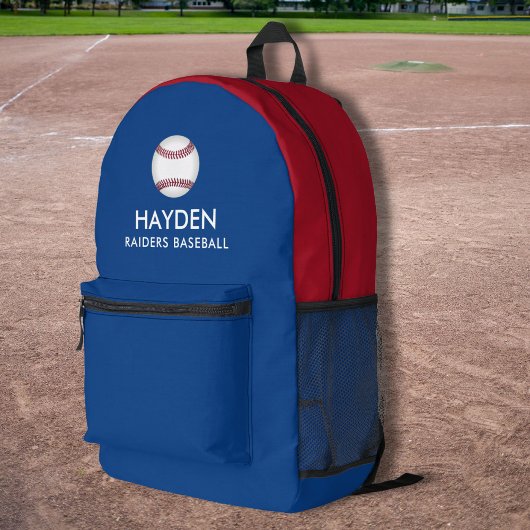 Sac À Dos Imprimé Équipe de base-ball Sports Couleurs personnalisées