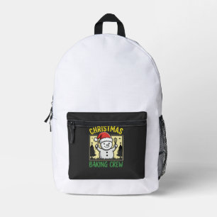 Sac À Dos Imprimé Équipe de pâtisserie de Noël Bonhomme de neige de 