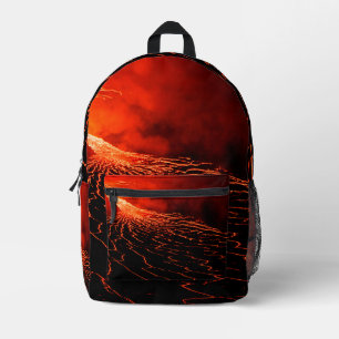 Sac À Dos Imprimé éruption volcanique