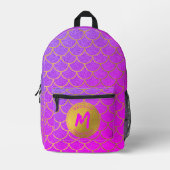 Sac À Dos Imprimé Escaliers de sirène or Parties scintillant rose Mo (Recto)