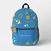 Sac À Dos Imprimé Espace moderne personnalisé et tendance enfants (Recto)