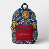 Sac À Dos Imprimé Espace moderne personnalisé et tendance enfants (Recto)